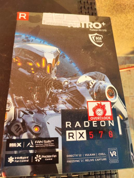 ati radeon saphire nitro + rx570 8gb