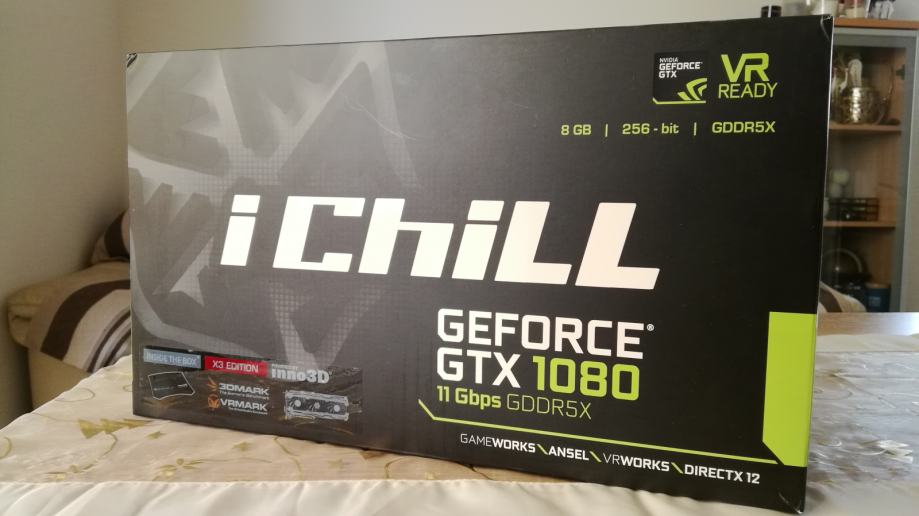 INNO 3D iChill GeForce GTX 1080 X3 11Gbps 8GB GDDR5X