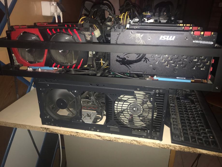 Mining rig 6 x MSI GTX 1070 Gaming X