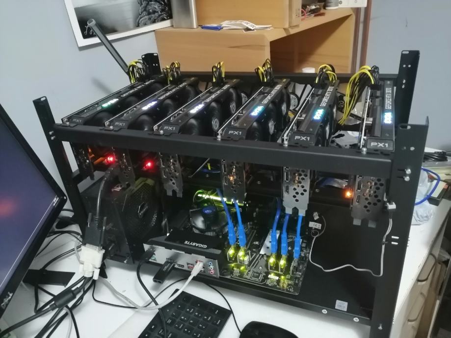 Mining RIG 6 X RTX 3070 8GB 360 do 370 MH/s