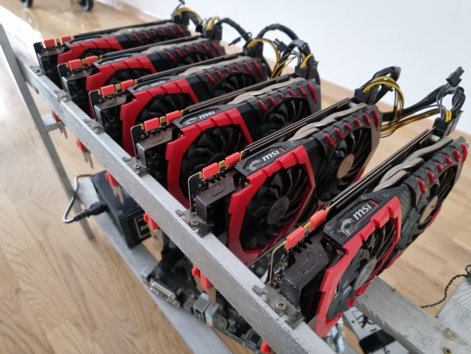 Mining rig 6x MSI GTX 1070 8GB GDDR5 - Ispod cijene!!