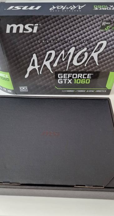 MSI ARMOR Geforce GTX 1060 6gb