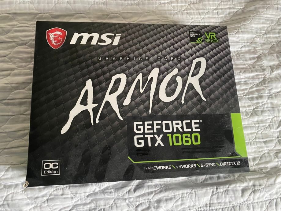 MSI Armor Geforce GTX 1060 OC Edition