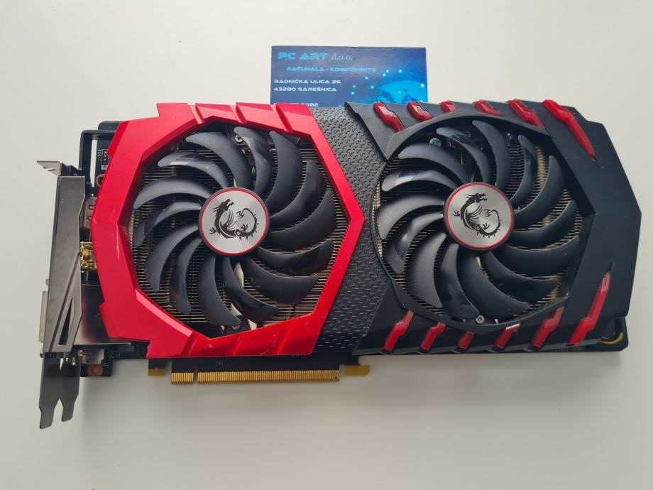 MSI GAMING X GTX 1060 6GB, GDDR5, PCI-E, DVI, DP, HDMI - Račun / R1