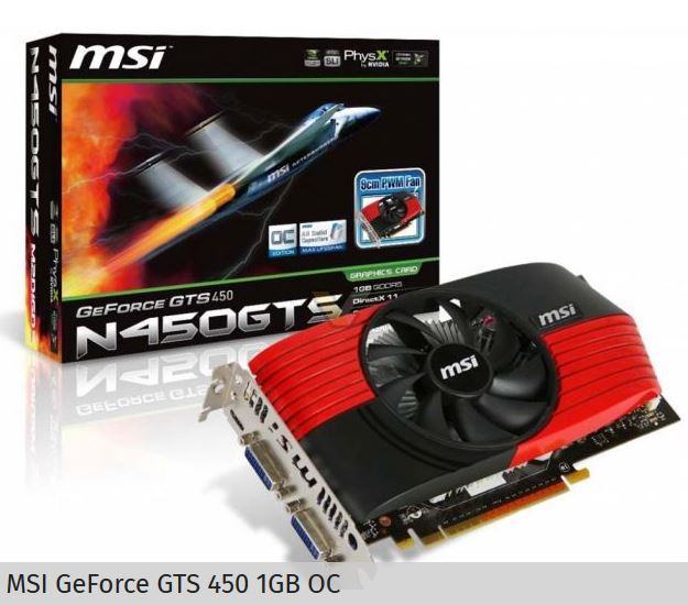 MSI GeForce GTS 450 1GB DDR5 MOGUČA ZAMJENA RAZNO