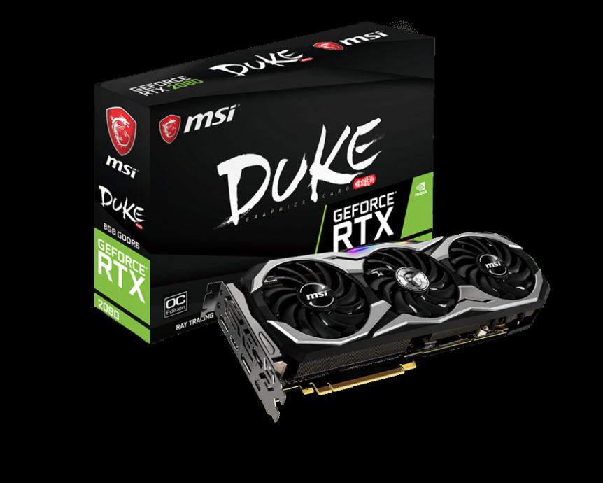 MSI GeForce RTX 2080 8GB GDDR6 Duke OC