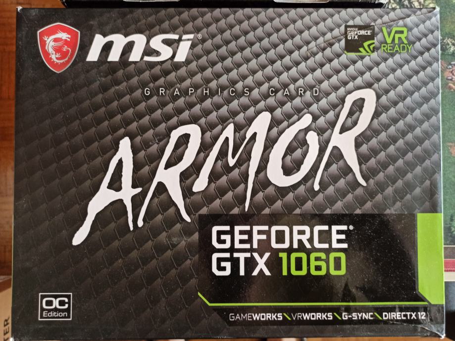 MSI GTX 1060 6GB Armor OC