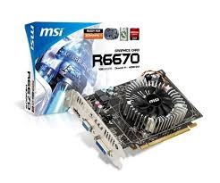 msi R6670-MD1GD5 HDMI PCI-Express