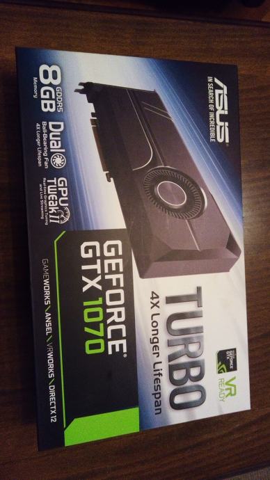 Nvidia GTX 1070 Asus TURBO 8GB