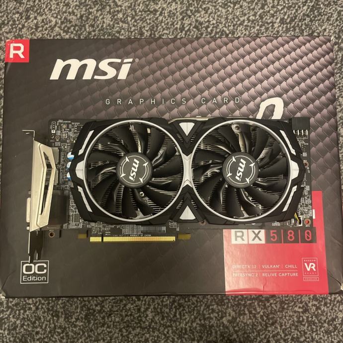 Pc Gaming grafika Msi OC Gaming 8gb RX580