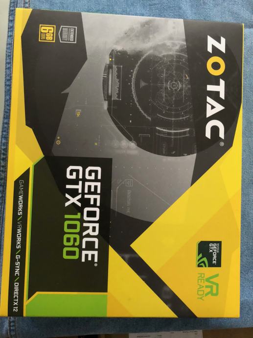 prodajem novu zapakiranu NVIDIA ZOTAC GTX 1060 6GB  graficku karticu