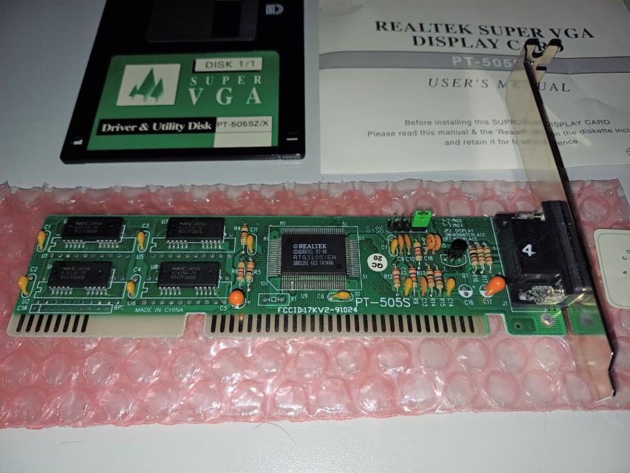 Realtek Super VGA Display Card / PINE PT-505 ISA