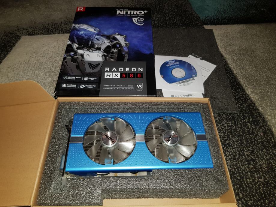 Sapphire Radeon RX580 Nitro + 8GB Special edition, još 2 god. Jamstva