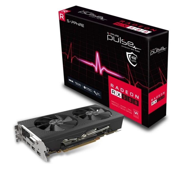 Sapphire RX 580 Pulse OC, 4GB GDDR5