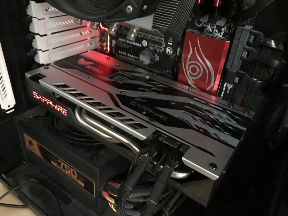 Переделка rx580 nitro 4gb в 8gb перепайкой памяти и заменой прошивки