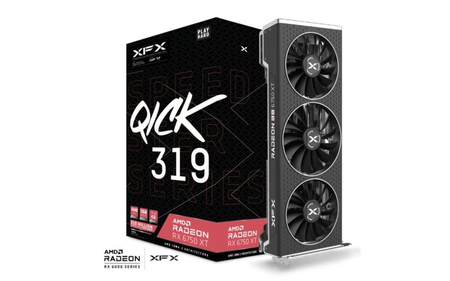 XFX SPEEDSTER QICK 319 AMD Radeon RX 6750 XT Core 12 GB