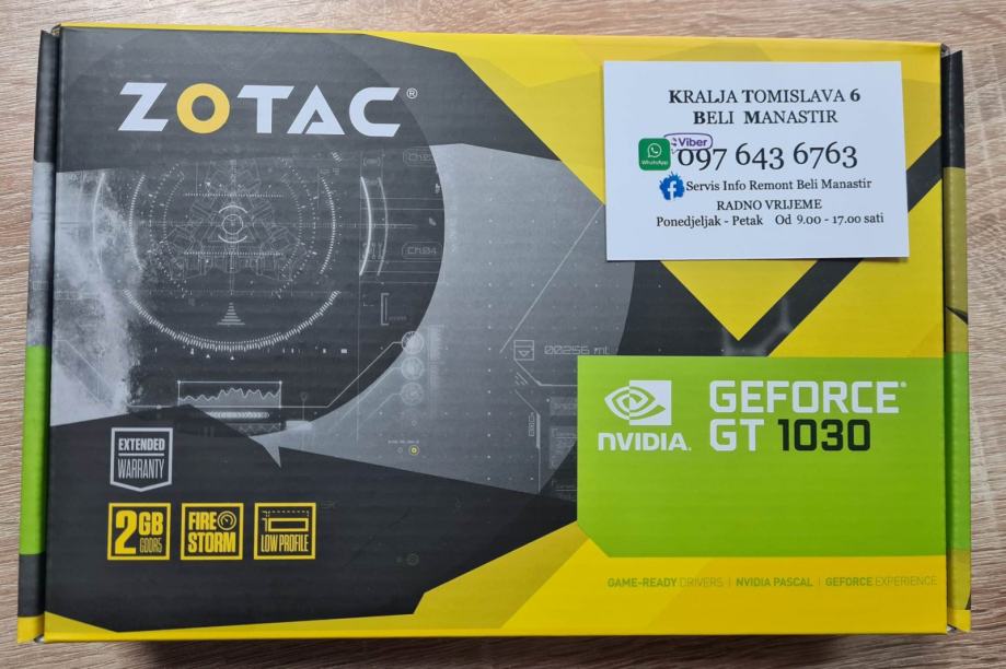 ZOTAC NVIDIA GEFORCE 1030 2GB GDDR5