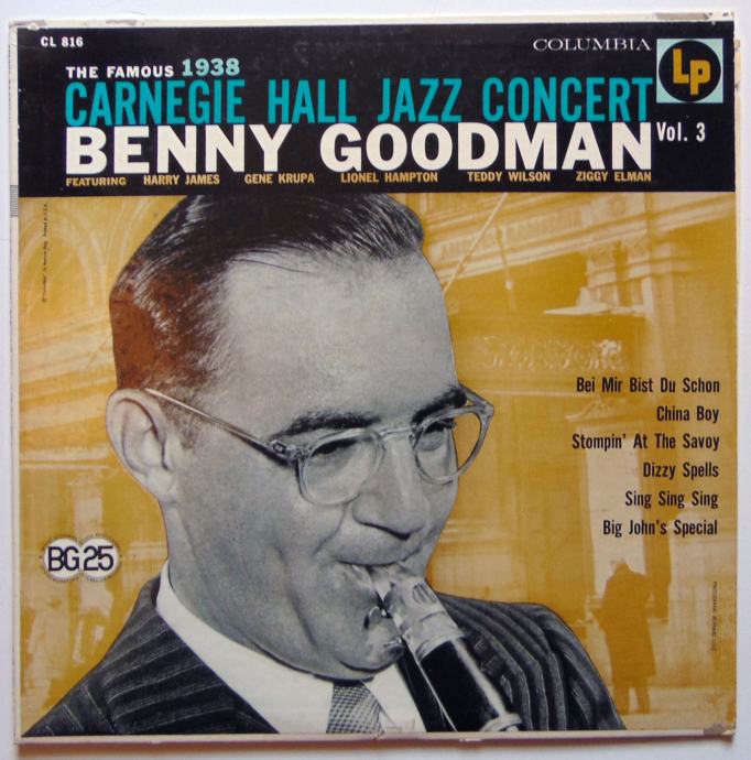 Benny Goodman ‎ The Famous 1938 Carnegie Hall Jazz Concert Vol 3 Nm