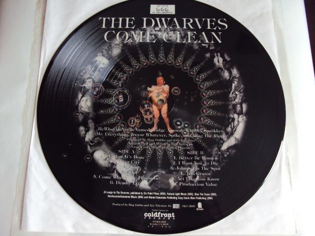 Dwarves ‎– Come Clean ( Limited Edition, Numbered, Picture Disc )