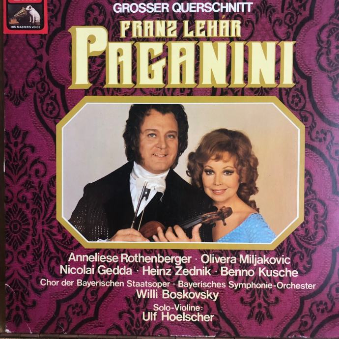 FRANZ LEHAR: PAGANINI: Opereta