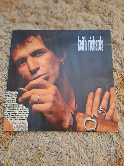 LP KEITH RICHARDS  TALK IS CHEAP