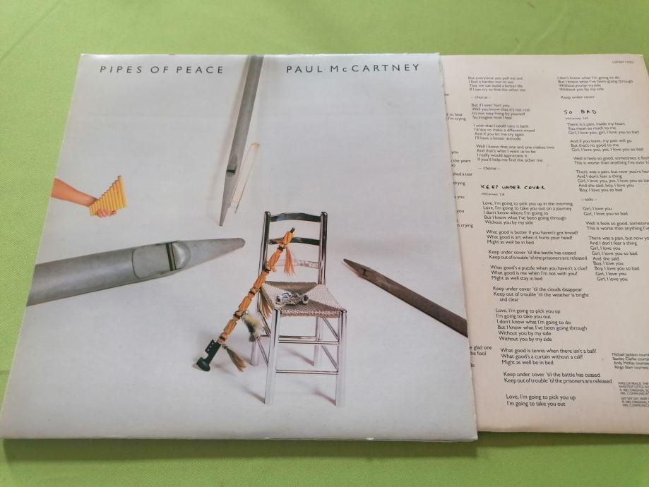 LP - Paul McCartney ‎– Pipes Of Peace