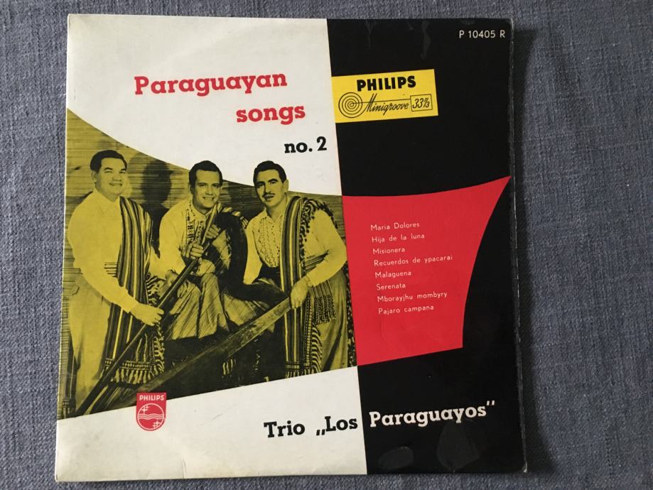 Trio Los Paraguayos - Paraguayan Songs no.2 10'' ploča