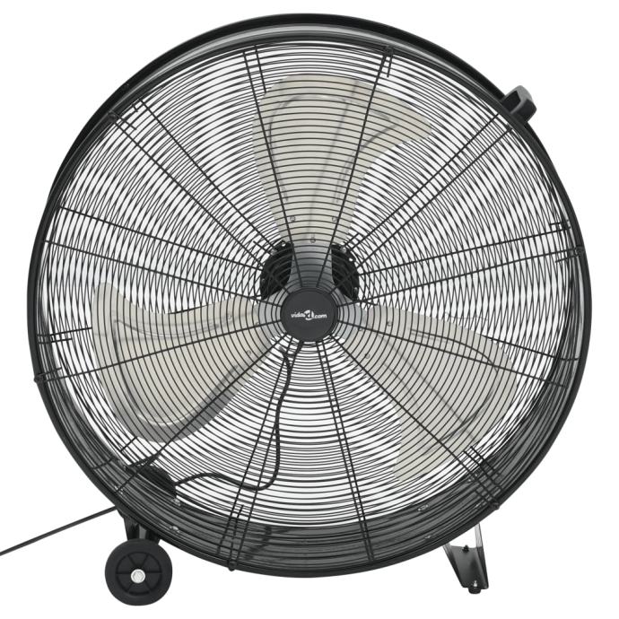 Industrijski Ventilator S Bubnjem 77 Cm 180 W Crni - NOVO