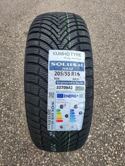 205/55/16 nove cjelogodišnje Kumho Solus 4S HA32 DOT23