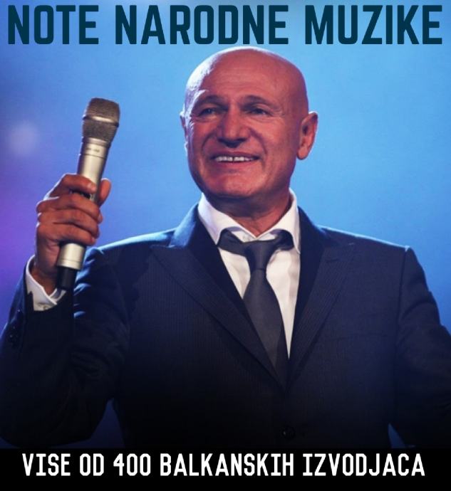 NOTNI ZAPISI ZA HARMONIKU, NOTE ZA KLAVIJATURU