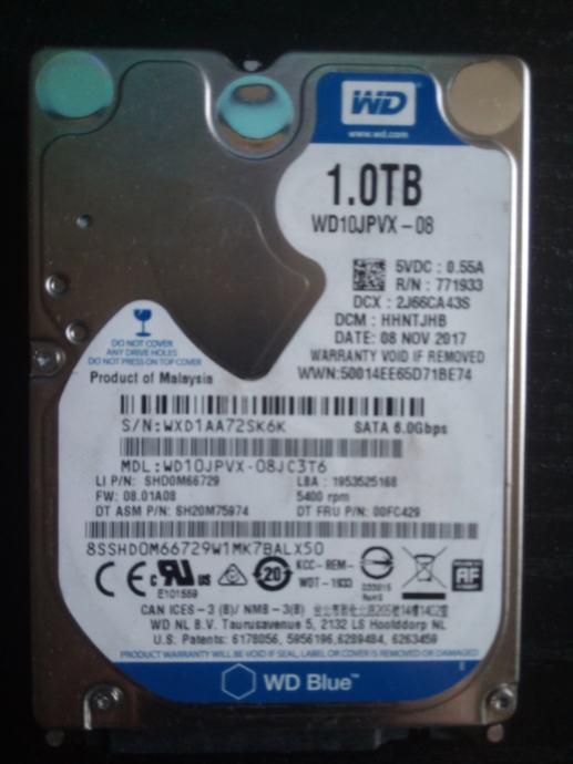 1 TB HDD WD Blue