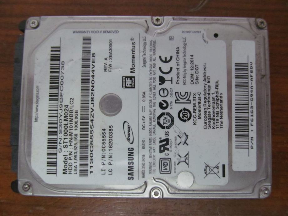 Disk za laptop - 1 TB GB 2,5 SAMSUNG 23.09.2024. - DISK 3/3