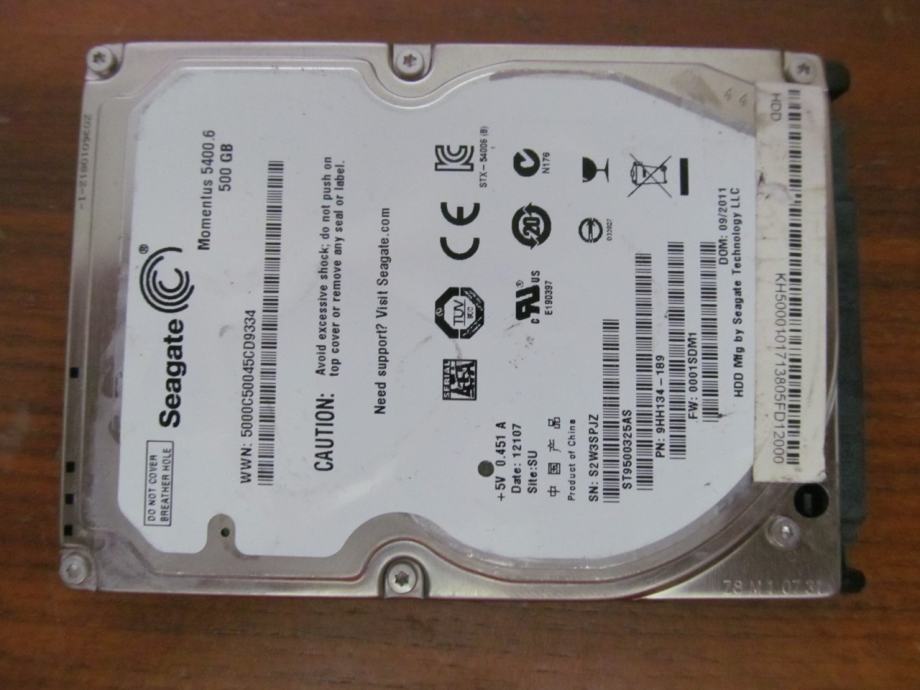 Disk za laptop - 500 GB 2,5 SEAGATE 07.01.2025. - disk 5/6