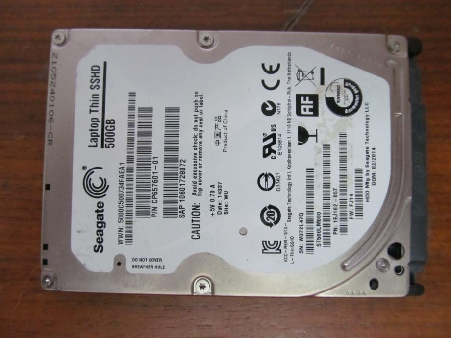 Disk za laptop - 500 GB SSHD 2,5 SEAGATE 07.01.2025 - DISK 1/5