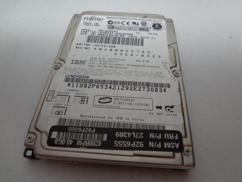 Fujitsu 2.5" IDE / PATA 60Gb