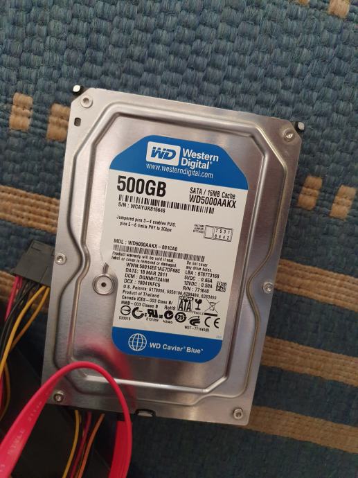 Hard disk wd 500gb