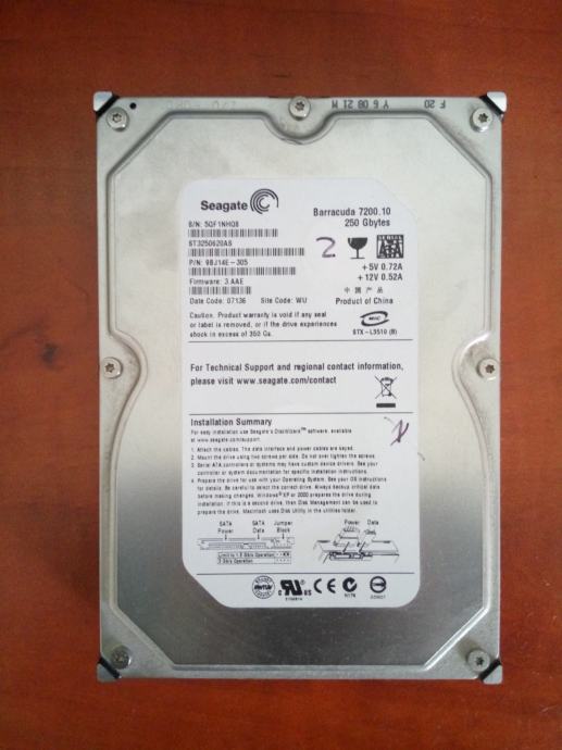 HDD Seagate 250GB