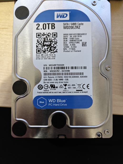 HDD WD Blue 2TB