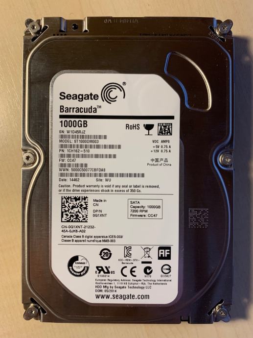 Seagate Barracuda 1000GB HD