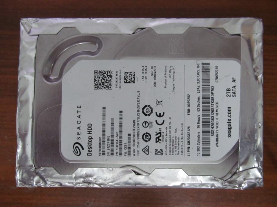 SEAGATE BARRACUDA 2 TB - sata III - 17.10.2024. - disk 2/2