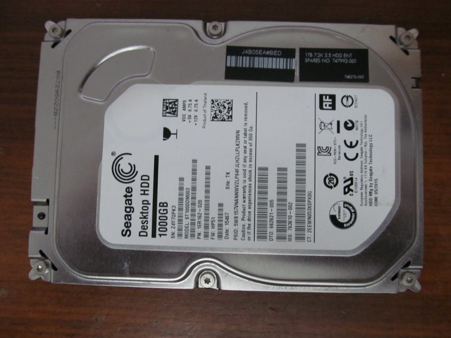 SEAGATE DESKTOP 1 TB - 64 MB SATA III - 14.12.2024. - disk 3/3