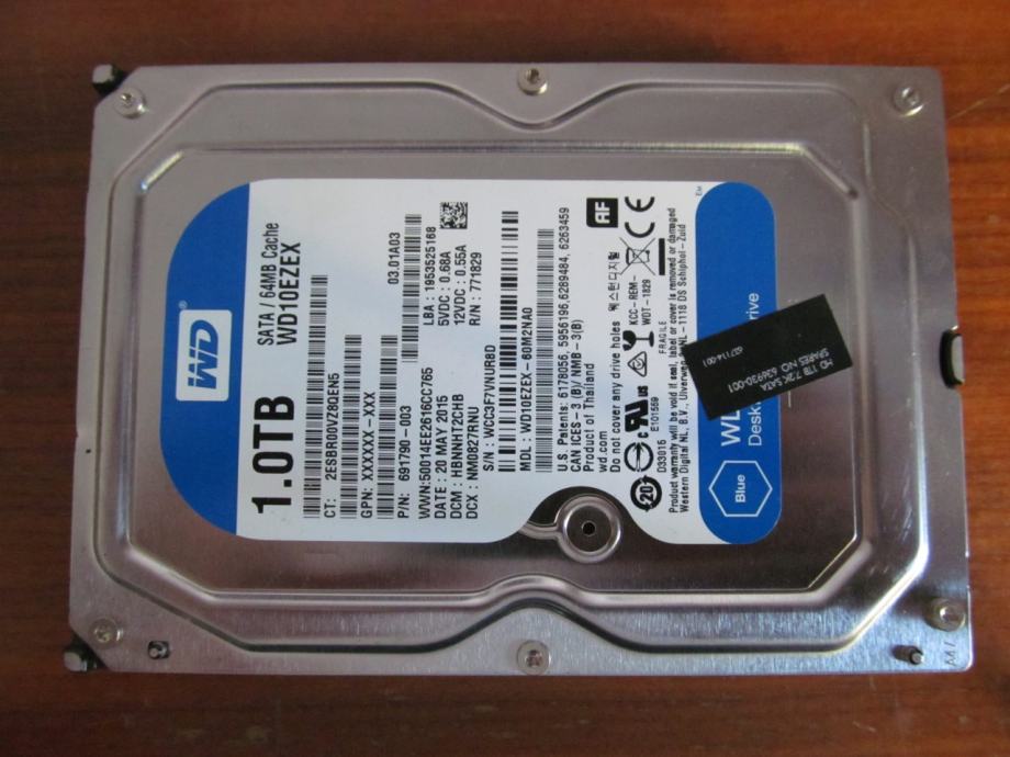 WD BLUE 1 TB - sata III - 19.10.2024. - disk 5/10