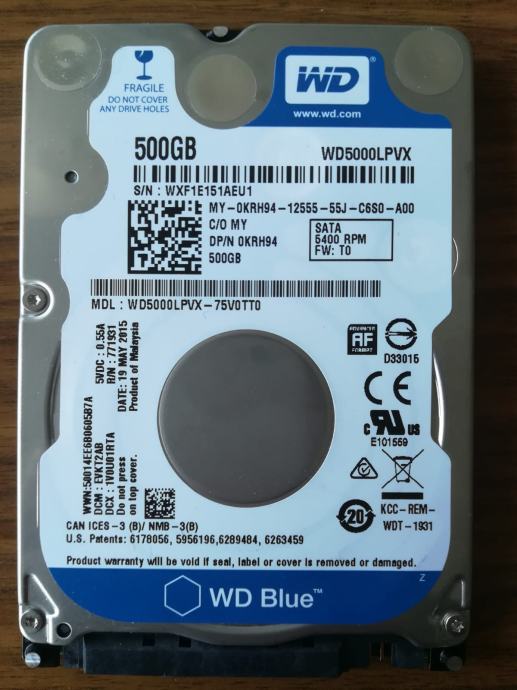 WD Blue 2.5 sata 500gb