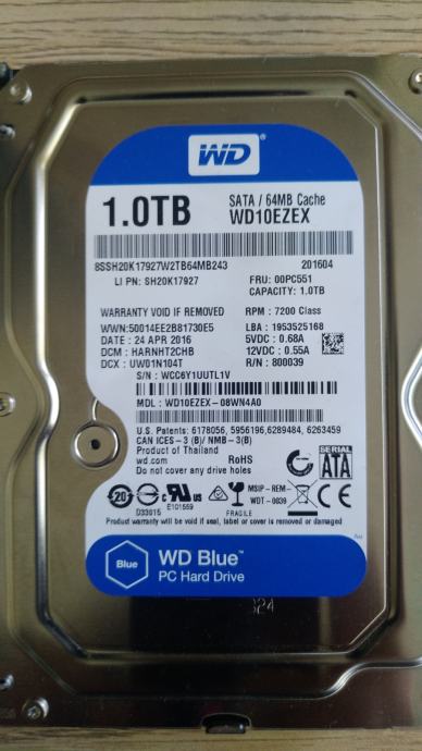 WD Hard Disk 1.0TB