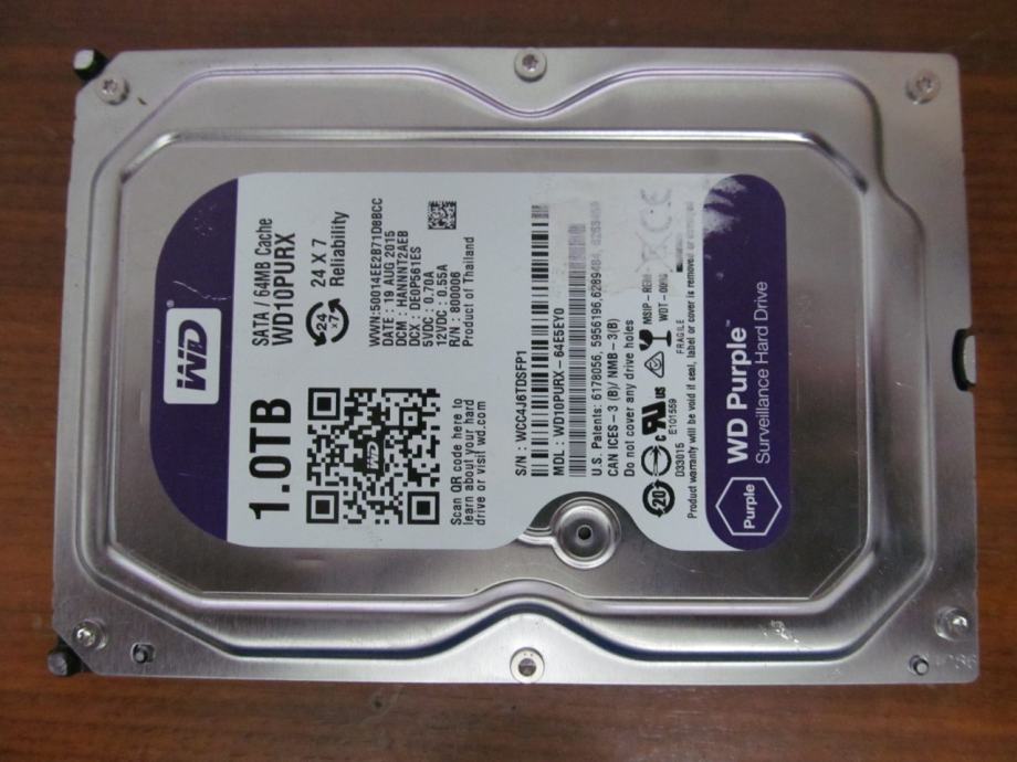 WD PURPLE 1 TB - sata III - 25.09.2024.