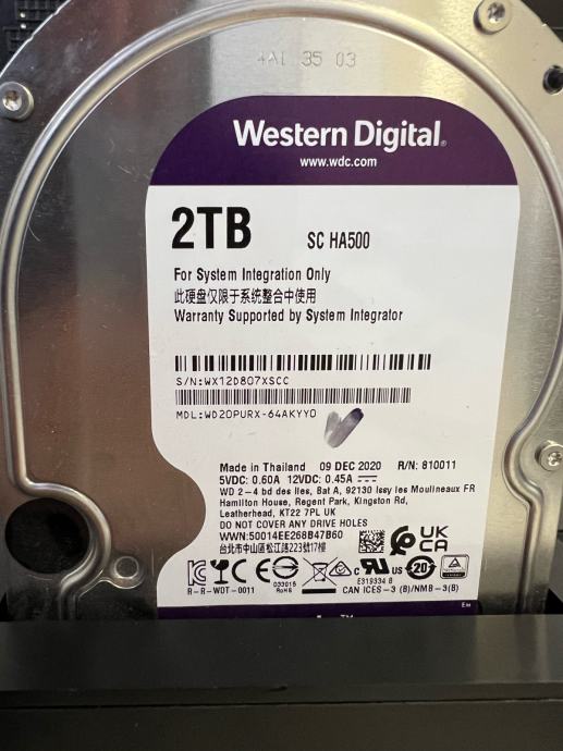 WD Purple 2TB Hard disk