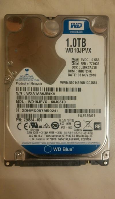 WD Western Digital 1TB 2.5"