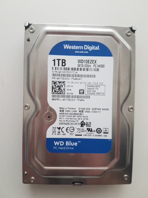 HDD: Western Digital WD10EZEX 1TB