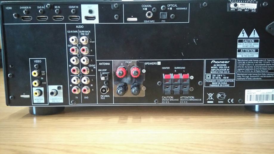 Pioneer AV Receiver VSX-322-K