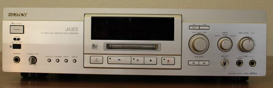 Sony JA-3ES Minidisc player/recorder - stanje kao novo - champagne